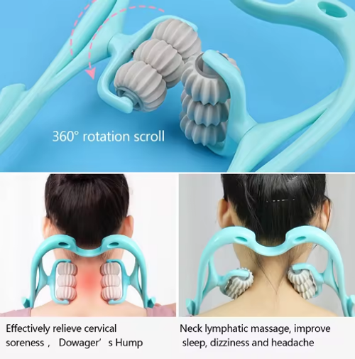 6 Wheel Pressure Point Neck Massager