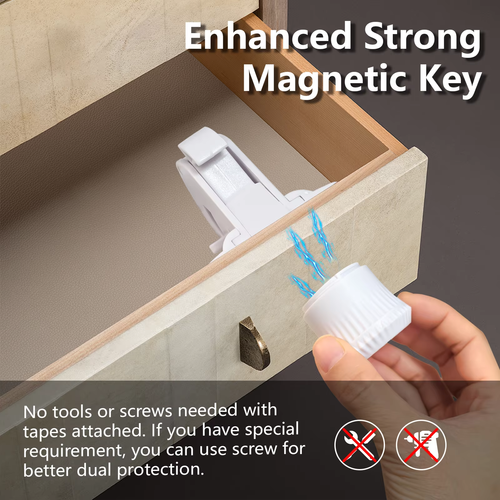 4Pcs Magnetic Child Safety Cabinet Lock