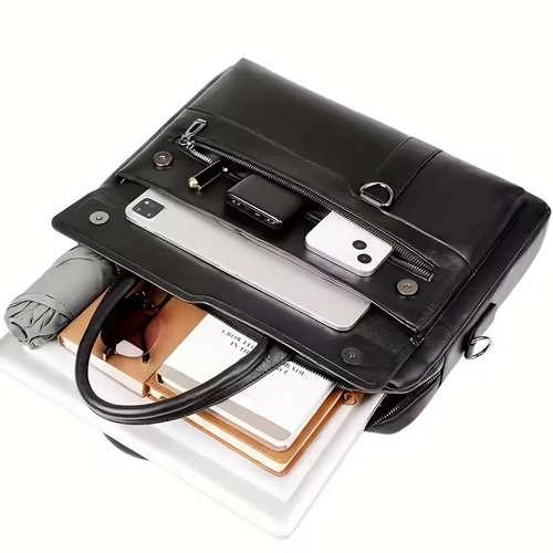 Men's Leather Briefcase for Business