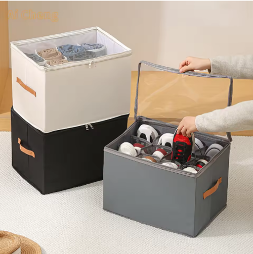 2Pcs Foldable Multi Compartment Storage Box