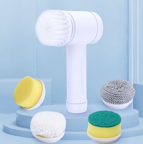 Electric Cleaning Brush 5-in-1 Handheld Kitchen Scrubber Cleaning Brush