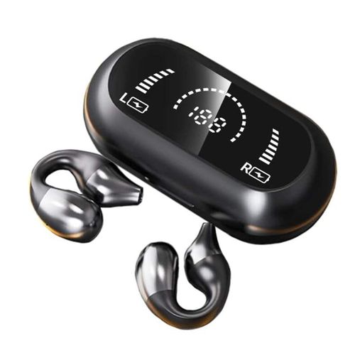 Wireless Bluetooth Earphones S03 Lightweight Waterproof Half In-ear Earbuds With Digital Display Charger Box for Fitness