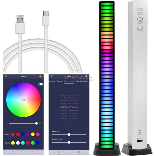 Indoor Atmosphere Voice-activated Pickup RGB Sound Activated Smart LED Light Strip Music Light