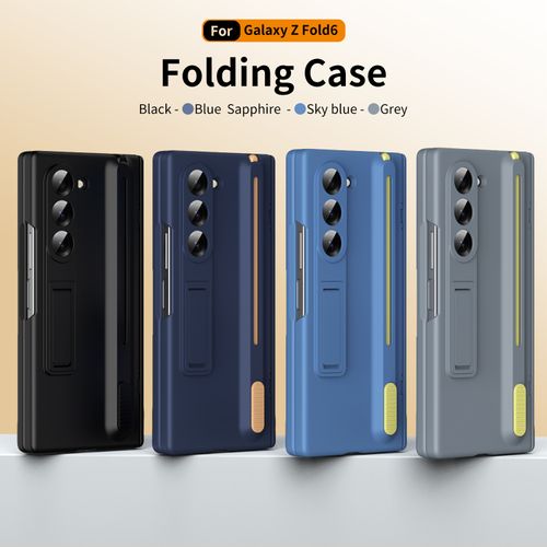 For Samsung for Galaxy Z Fold 3 4 5 6 Full Phone Cover with Wristband Stand and Touch Pen Newest Mobile Phone Case Desi