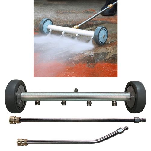 5000PSI 16 Inch Electric High Pressure Washer for Car Chassis & Locomotive Cleaning, 2 Extension Rods Included