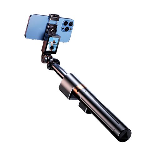 Innovative Aluminum Alloy LCD Display Screen RK-X40C Multi Functional Wireless Remote Control Mobile Phone Tripod Selfie Stick