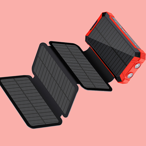 Power Inverter Folding Solar Panel Portable Power Bank Charger 10000Mah Power Ban With Wall Charger