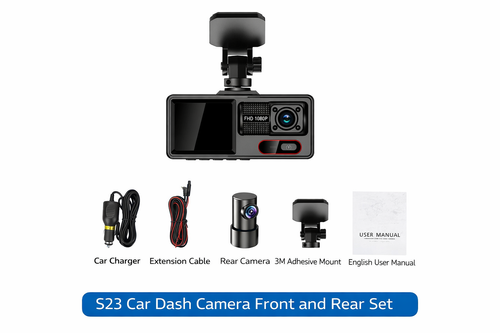 4K WiFi Dual Dash Camera Front and Rear | UHD Car Camera with GPS & Loop Recording