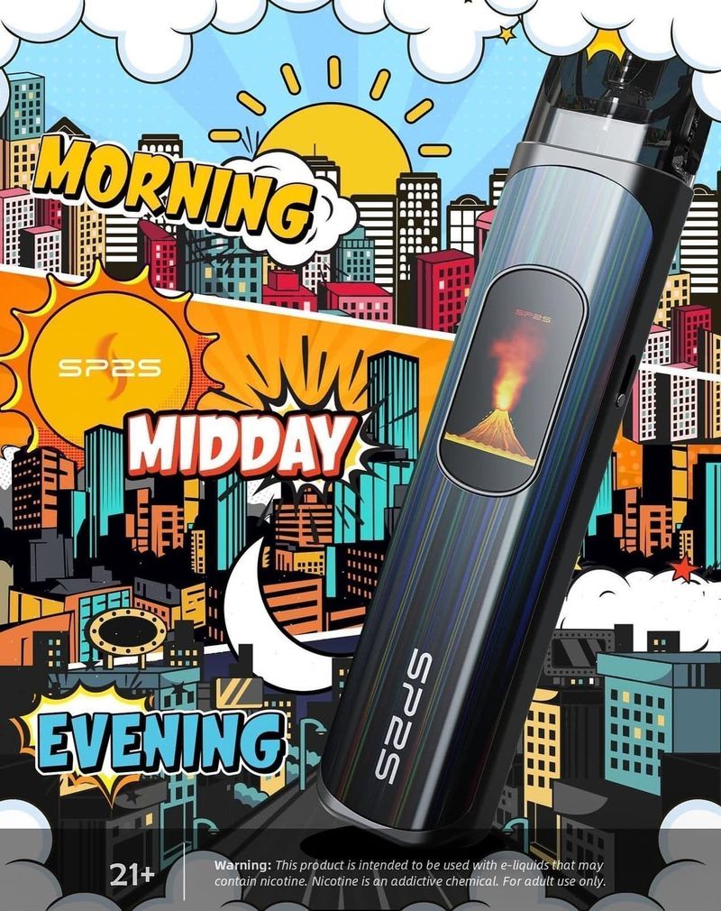 SP2S天王星URANUS注油主機 30W可調功率 1000mAh續航 可視螢幕空彈 Type C搭配1000m