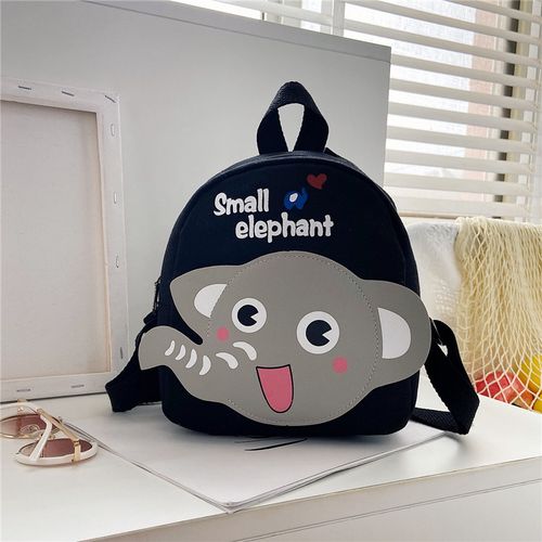 Children's bag - 1-3-5 years old boys' canvas backpack with two shoulder straps, cartoonish and cute girl-style backpack, baby kindergarten schoolbag