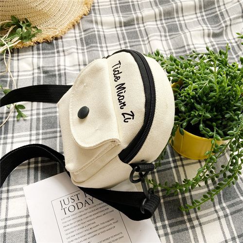 Canvas bag, women's crossbody bag, small bag, cute student backpack, new trendy student Harajuku single shoulder bag