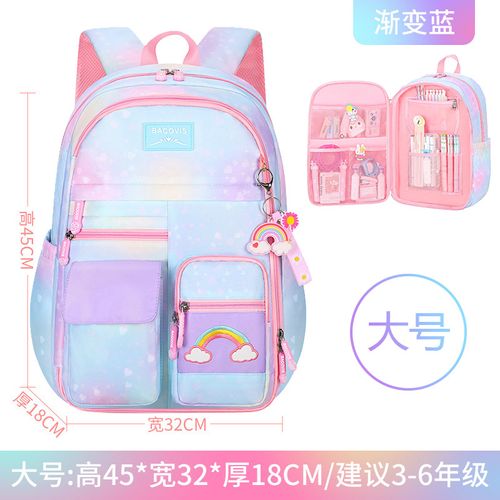 Boy's lightweight boy-girl first-grade cute double-shoulder bag backpack for girls children's primary school schoolbag wholesale