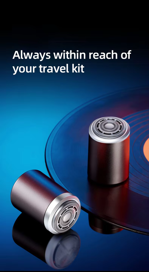 Barbeador elétrico, recarregável, mini barbeador elegante e criativo.