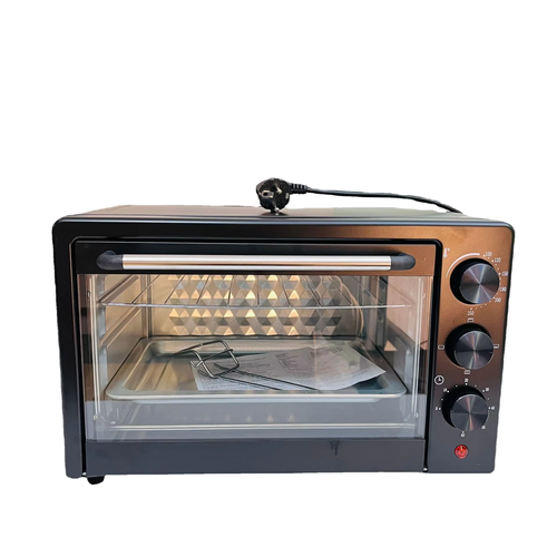 Forno elétrico multifuncional, mini forma de cozinhar em vime, sem fumo, aquecimento rápido, forno elétrico de mesa