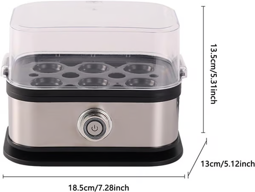 🍳 6-Egg Rapid Egg Cooker – BPA-Free Electric, Perfect Eggs Every Time🔥