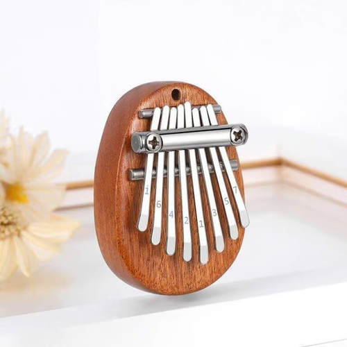 8 Key exquisite Finger Thumb Piano-Sapele (Water Drop)