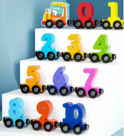 Children's toys,Magnetic Number Train Set
