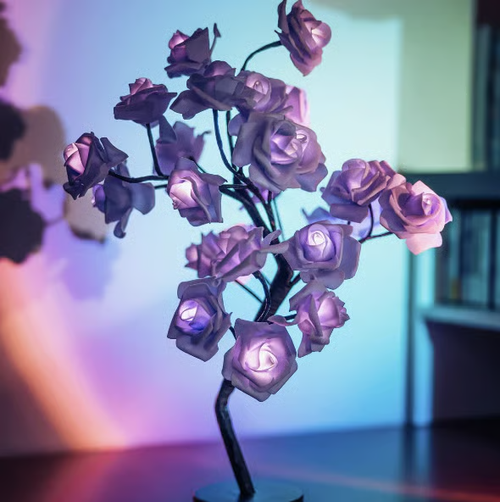 Forever Rose Tree Lamp（Same style as in the video - white powder）