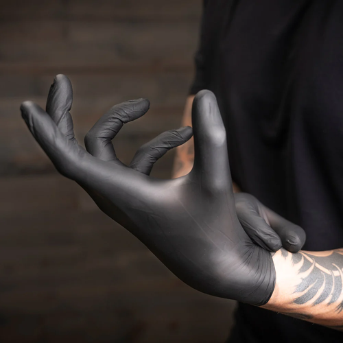Nitrile Pro Gloves – Heavy Duty, Slip & Stain Resistant, Scratch Resistant(L size,100PCS)