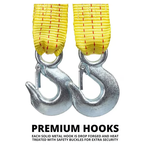 🔥Tow Strap with Hooks 13.12 Foot-4 m