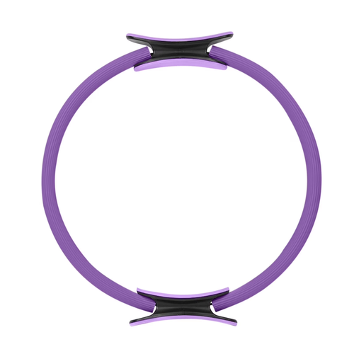 15 inchesTPEPilates Ring - Dual-Texture Grip Yoga Equipment for Thigh Toning-Full-Body Workouts(Purple)