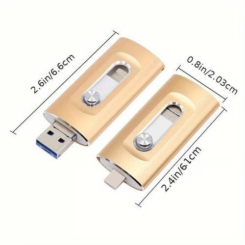 3-IN-1 HIGH-CAPACITY USB DRIVE WITH FINGERPRINT SECURITY（32GB）