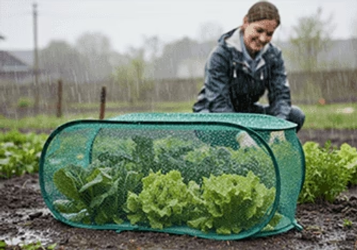 Pop-Up Mesh Plant Cover