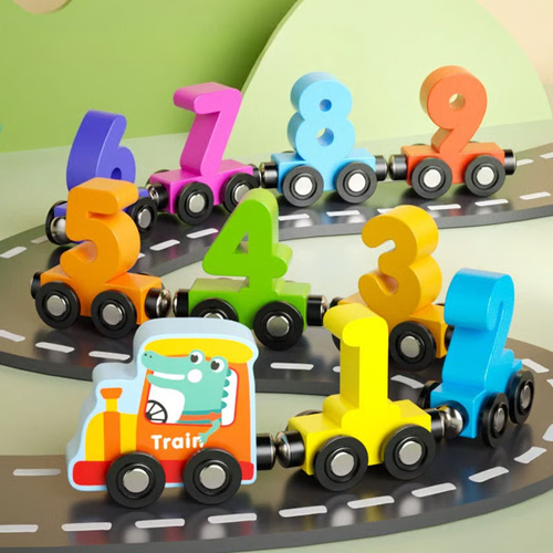 Children's toys,Magnetic Number Train Set