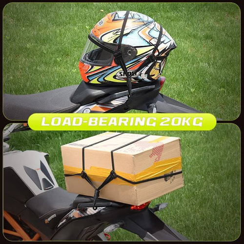 Helmet Rope Highly Elastic Luggage Binding Cord(2pcs)