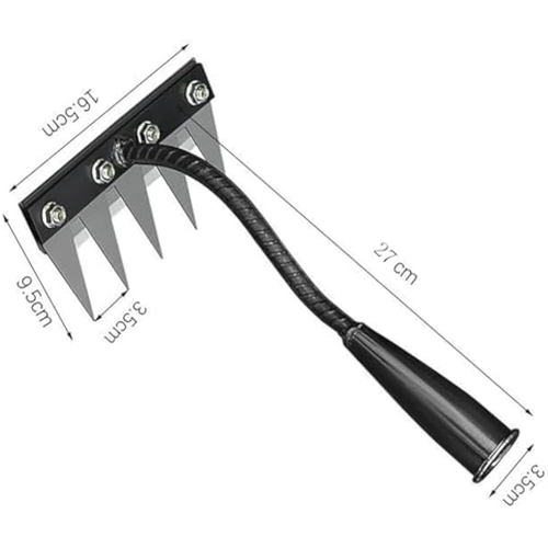 Carbon steel garden weed rake