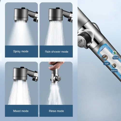 Ducha Cabezal Alta Presión Con Filtro Masajeador De Cabello
