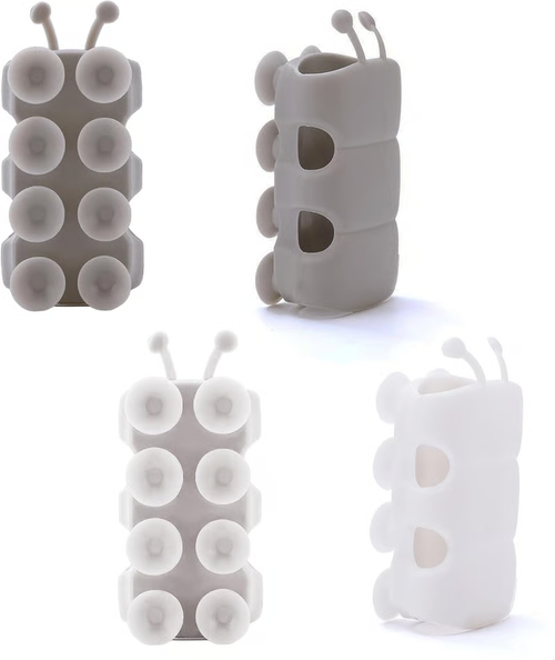 Silicone Shower Head Holder（2 pieces gray）