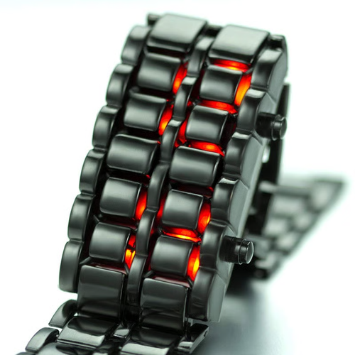 Led Digital Watch（Black Red）