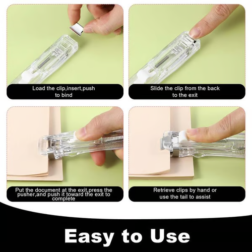 ✨Portable Binder Clip Stapler