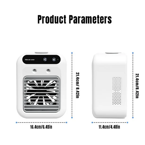 Desktop electric fan small mini usb charging spray cooling portable dormitory office desktop