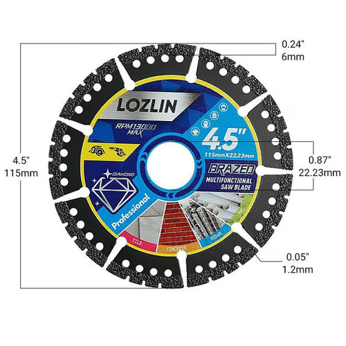 🔥 Pro-Grade Multi-Material Cutting Blades for Angle Grinders