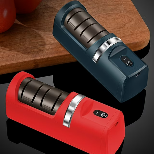 Wireless Electric Knife Sharpener Rechargeable Compact Automatic Multi Function Kitchen Sharpening Tool Household Appliance Fast Efficient Blade Polisher Adjustable Angle