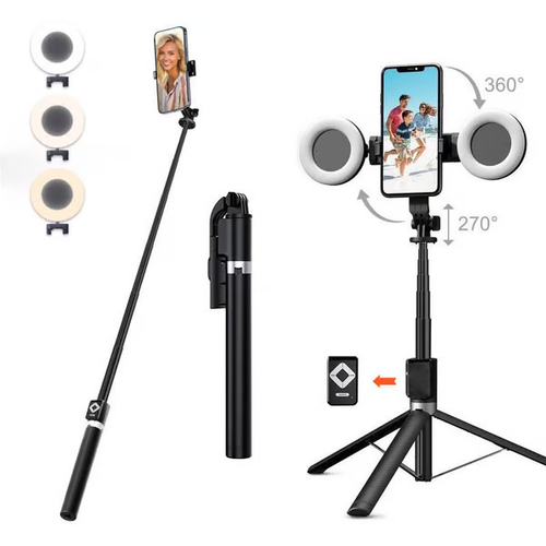 📱New 6 in 1 Selfie Stick With Fill Light