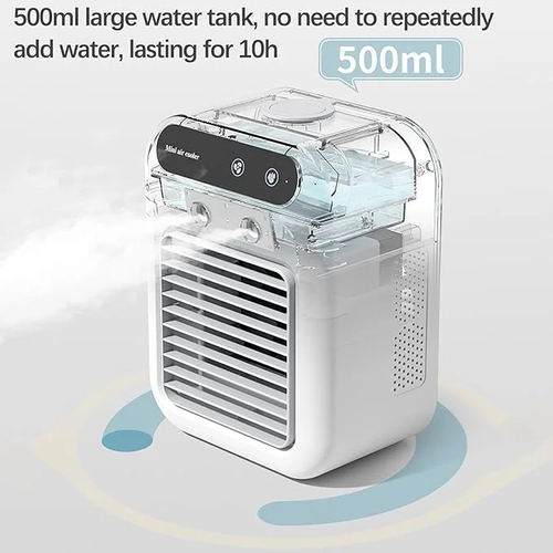 Desktop electric fan small mini usb charging spray cooling portable dormitory office desktop