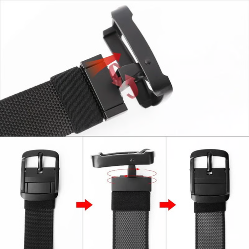 Reversible Tactical Belt ✦ Dual-Color Quick-Release Webbing(Black-Brown)