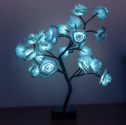 Forever Rose Tree Lamp（Same style as in the video - white powder）