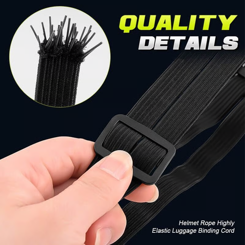 Helmet Rope Highly Elastic Luggage Binding Cord(2pcs)