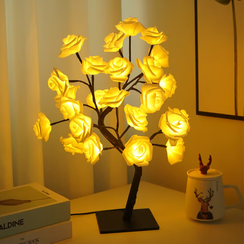 Forever Rose Tree Lamp（Same style as in the video - white powder）