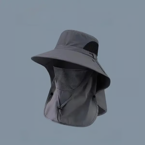 🌞Spring-Summer Fisherman's Hat Detachable Outdoor Sun-Protective Face Covering🏕️ (Adjustable & Lightweight Comfort & Unisex Fit）