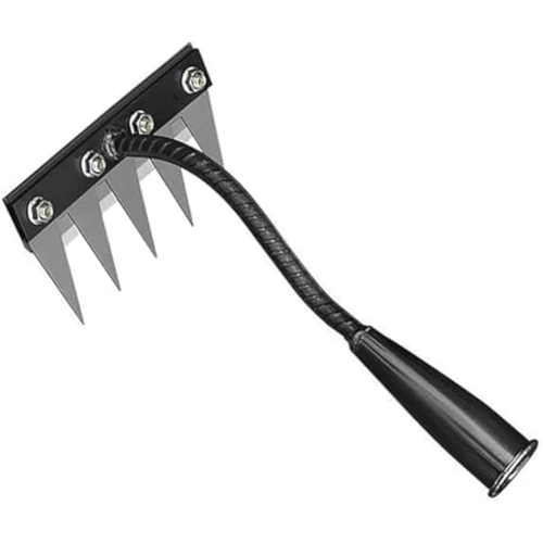Carbon steel garden weed rake