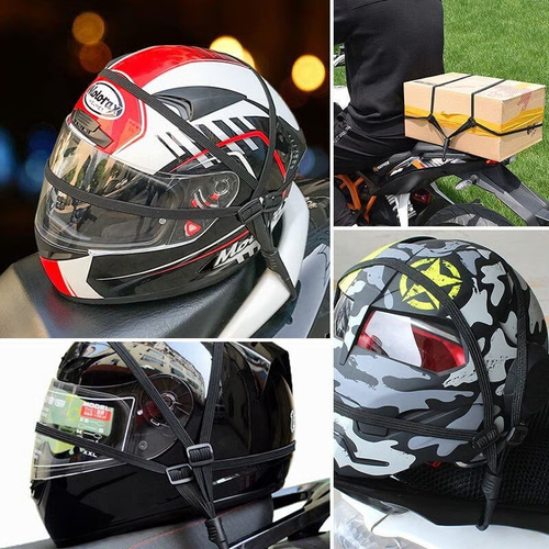 Helmet Rope Highly Elastic Luggage Binding Cord(2pcs)