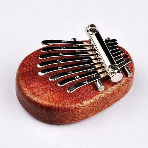 8 Key exquisite Finger Thumb Piano-Sapele (Water Drop)