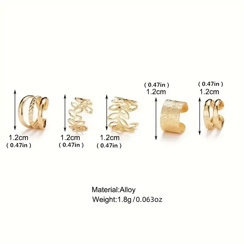 22Women's ear cuff set