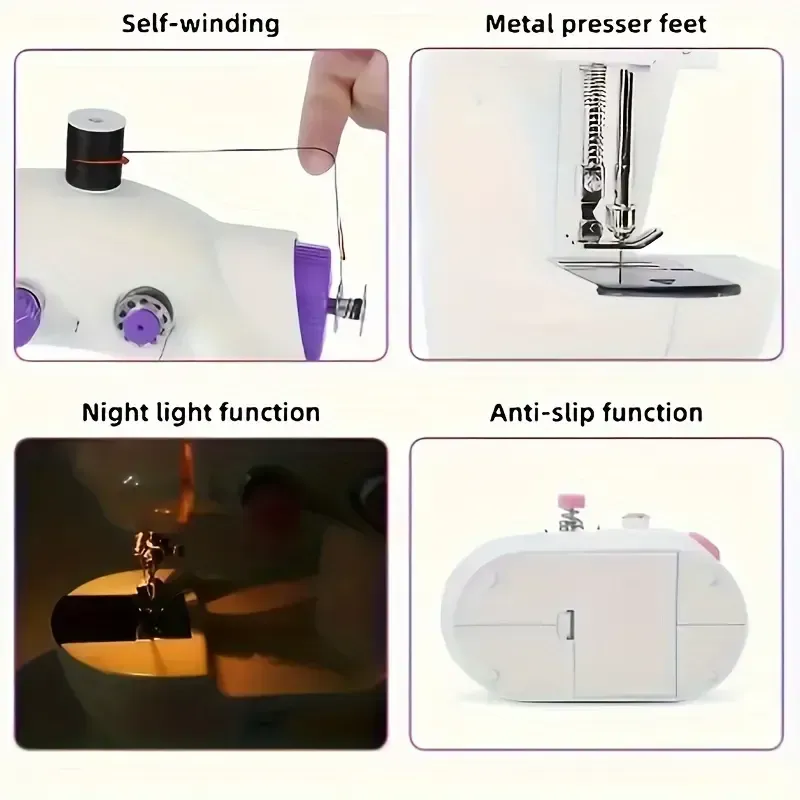 Home Sewing Machine, Mini Electric Sewing Machine - Multifunctional Automatic Sewing Machine Lightweight