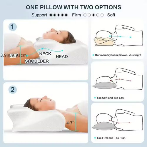 3D Ergonomic Sleep Memory Pillow